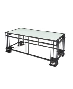 banquet table with glass top