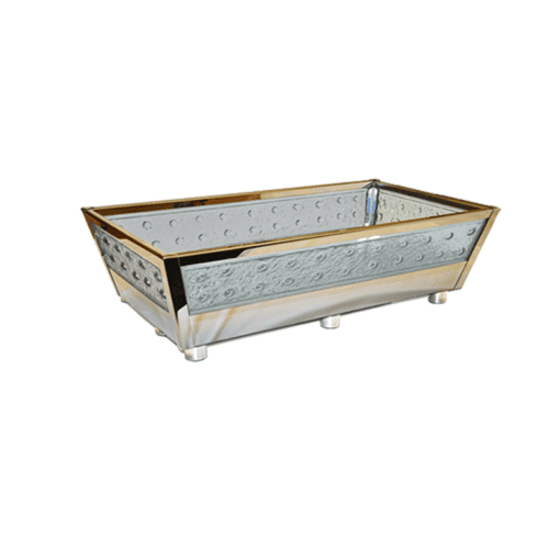Ice chest with metal frame